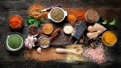 Various  spices for cooking