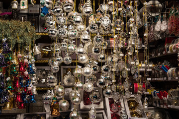 Naklejka premium Christmas market in Munich, Bavaria, Germany, Europe