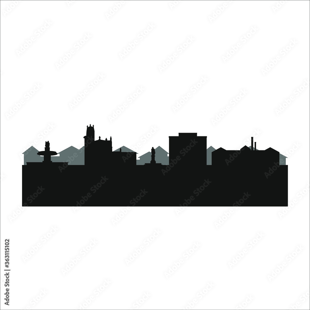 Canvas Prints Saint-Sauveur Aix-en-Provence city skyline in France.