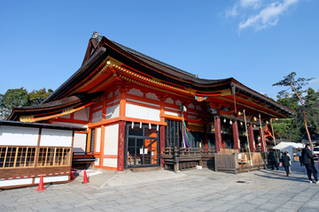 Fototapeta premium Świątynia Yasaka w Gion, Kioto, Kansai, Japonia.