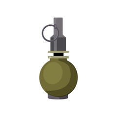Ball grenade illustration. Danger, explosion, bomb. Weapon concept. illustration can be used for topics like army, war, defense