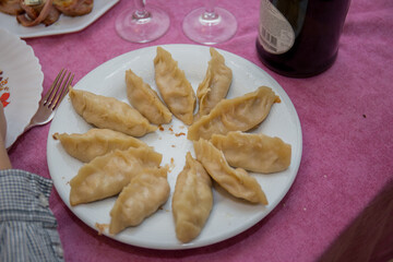 homemade dumplings on the table