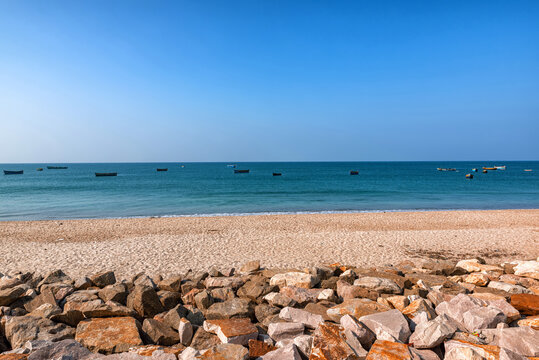 Image Of Dhanushkodi beach, Rameswaram, Tamil Nadu.