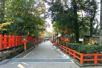 The Yasaka Shrine in Gion, Kyoto, Kansai, Japan.