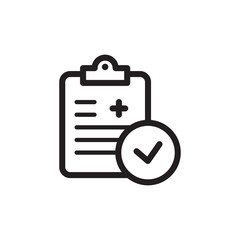 medical report icon vector symbol template