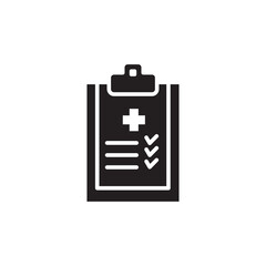 medical report icon vector symbol template