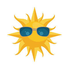 summer sun hot with sunglasses