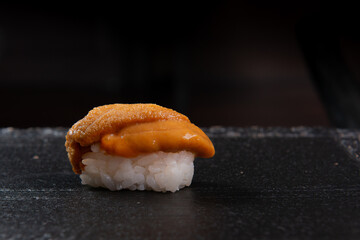 fine japanese nigiri uni sushi
