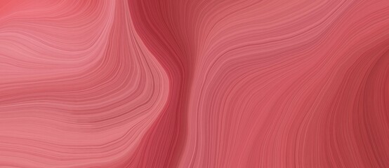 background graphic design with modern soft curvy waves background illustration with indian red, light coral and firebrick color