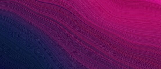 Obraz premium background graphic design with smooth swirl waves background illustration with dark pink, very dark blue and medium violet red color