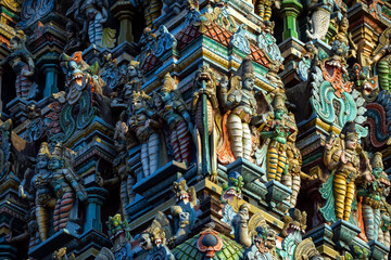 Meenakshi hindu temple in Madurai, Tamil Nadu, South India