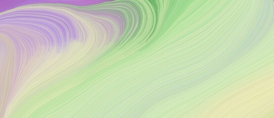 background graphic element with modern soft curvy waves background design with pastel gray, tea green and pastel purple color