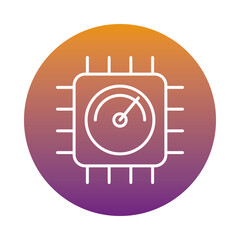 speed gauge block style icon