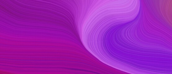 Obraz premium background graphic design with modern soft curvy waves background illustration with dark orchid, orchid and medium orchid color