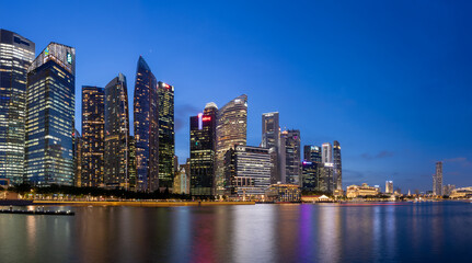 Plakat View at Singapore City Skyline