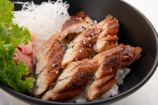 Grilled Unagi On Tice - Japanese Donburi