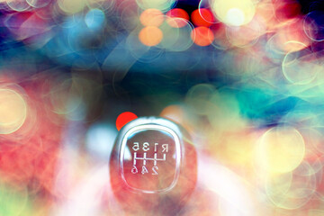 Instruments details inside the car / dashboard, car interior elements