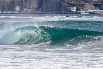 Japan Waves, the ocean in Japan is very beautiful, especially near Tokyo. There are many famous coastal areas. Chiba is the most popular for surfing you can learn to surf at these locations as well.