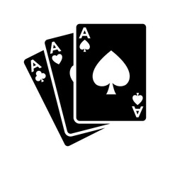 poker card icon vector design template
