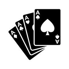 poker card icon vector design template