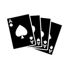 poker card icon vector design template