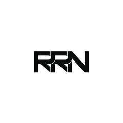 rrn letter original monogram logo design