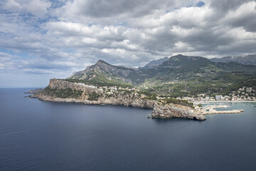 view of the bay of kotor montenegro
