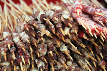 Chinese traditional snack roast mutton