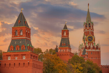 Kremlin and Red Square in Moscow.