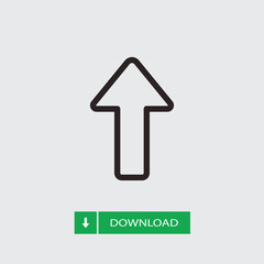Fototapeta premium Up arrow icon vector. Upload sign