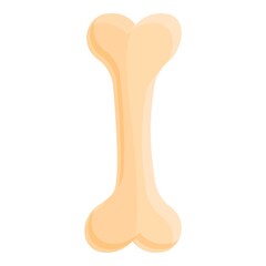 Dog pet bone icon. Cartoon of dog pet bone vector icon for web design isolated on white background