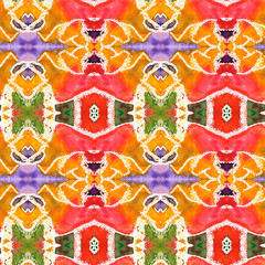 Fototapeta premium A seamless geometric pattern made from the handmade drawing.