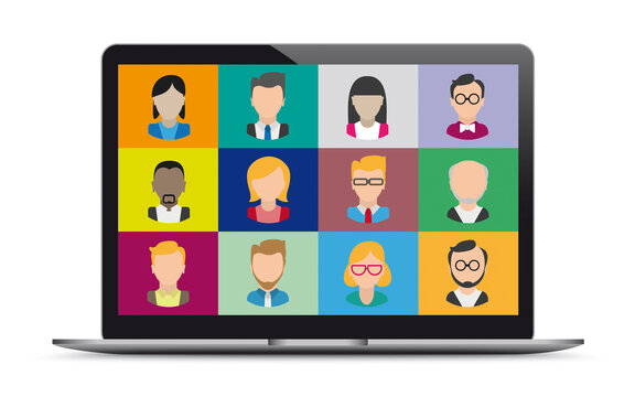 Notebook Video Teleconference People