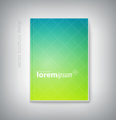 vector brochure cover design, book, poster, flyer, banner, booklet template, with light geometric background