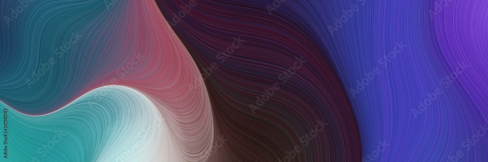 Poster abstract colorful background with lines and dark slate blue, pastel blue and slate blue colors. art 