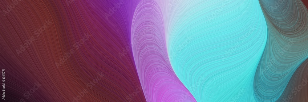 Poster abstract artistic background with lines and old mauve, medium purple and sky blue colors. can be use