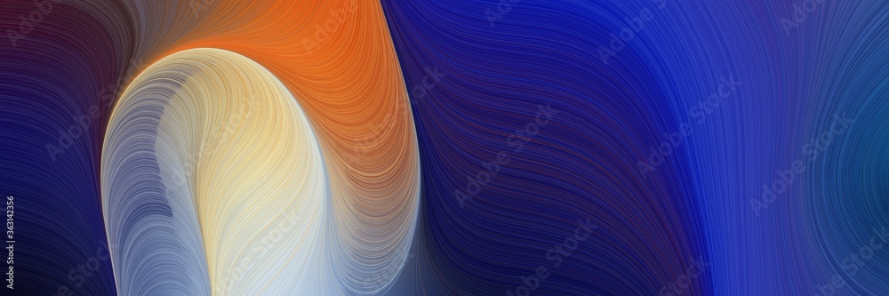 Poster abstract artistic art background graphic with lines and midnight blue, tan and coffee colors. can be
