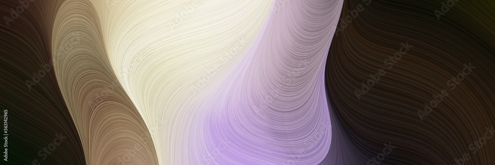 Poster abstract colorful backdrop with lines and light gray, very dark green and pastel purple colors. art 