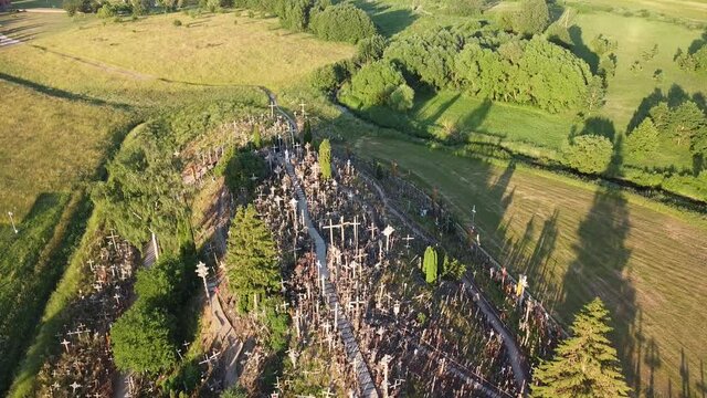 Hill of crosses in Lithuania