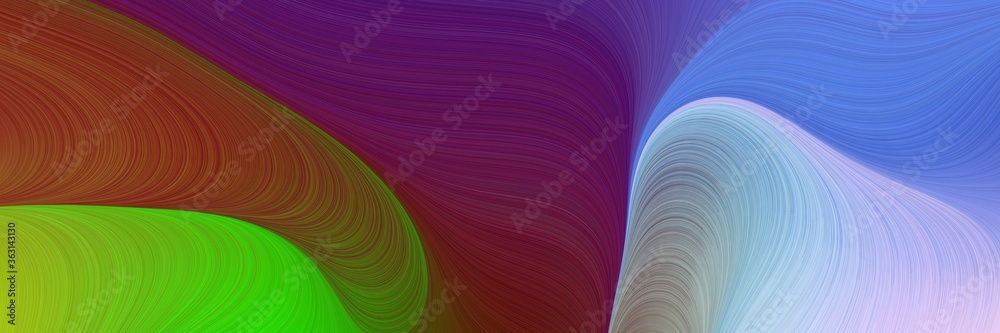 Poster abstract colorful backdrop with lines and corn flower blue, old mauve and moderate green colors. can