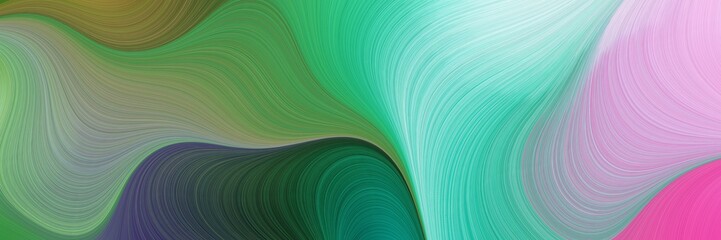 abstract artistic background with lines and medium sea green, plum and sky blue colors. can be used as canvas, background or banner