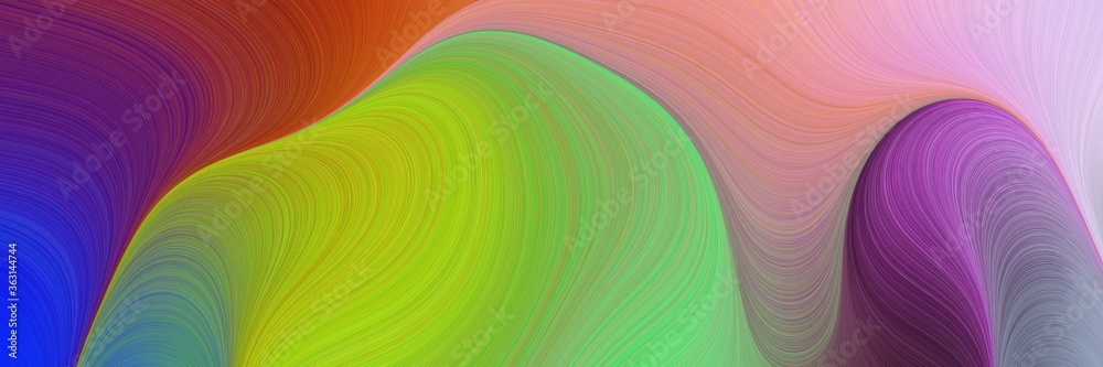 Poster abstract colorful background with lines and moderate green, yellow green and dark moderate pink colo