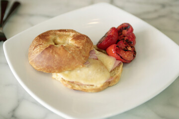 A simple plate of healthy breakfast