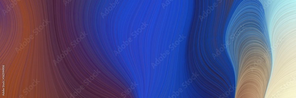 Poster abstract artistic art background graphic with lines and dark slate blue, pastel gray and strong blue