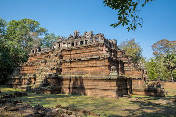 Naklejka premium angkor thom phimeanakas temple, siem reap, Cambodia