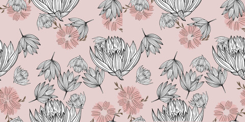  Floral seamless background for textiles, fabrics, covers, wallpapers, print, gift wrapping or any purpose