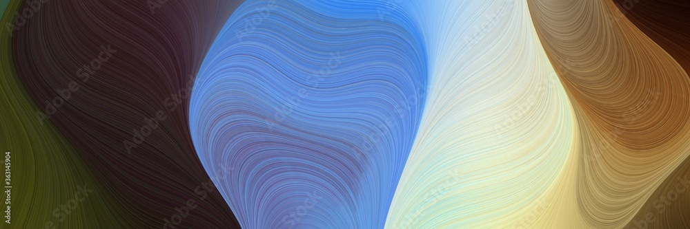Poster abstract colorful background graphic with lines and old mauve, corn flower blue and light gray color