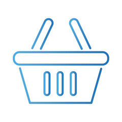 shopping basket gradient style icon