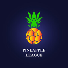 pineapple league logo vector illustration of a pineapple