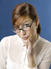 Fototapeta premium Woman wearing glasses